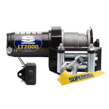 LT2000 2000lb 12V DC Winch with Steel Wire Rope Black - 1120210