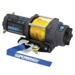 Terra 2500SR Powersports 2500lb 12V DC Winch with Synthetic Rope Textu