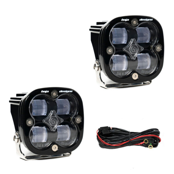Baja Designs 257801 Squadron SAE clear LED light pod pair