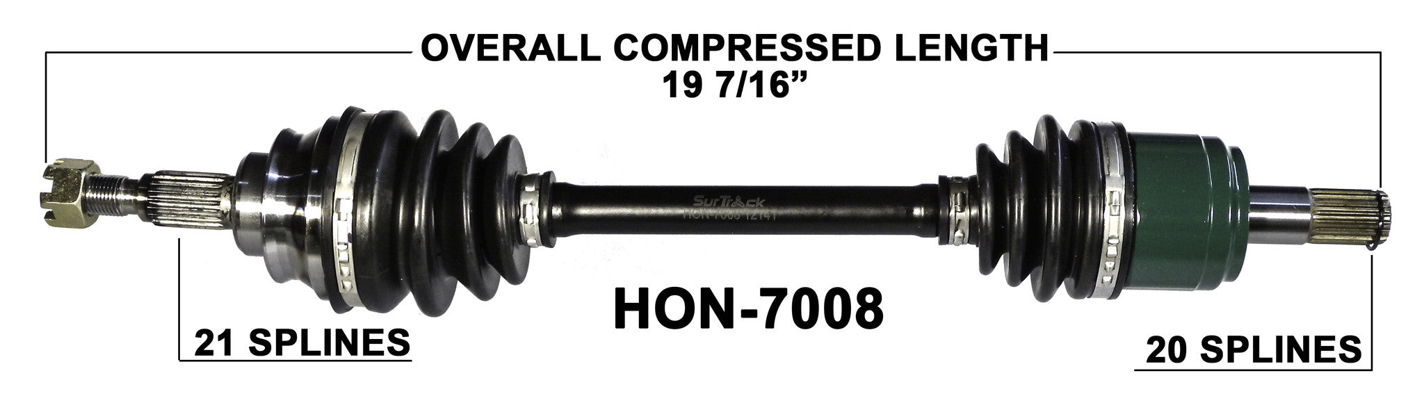 2005-2014 Honda TRX 500FA Rubicon TRX650FA Rincon Front right CV axle shaft TrakMotive HON-7008 2005-2014 Honda TRX 500FA Rubicon TRX650FA Rincon Front right CV axle shaft TrakMotive HON-7008